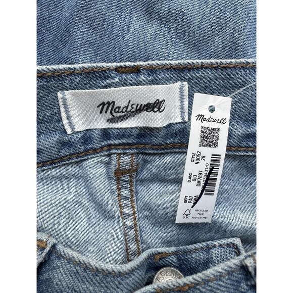 NWD Madewell The Dean Easy Straight Jeans Airy Denim Northridge Wash Size 29 - Picture 10 of 12